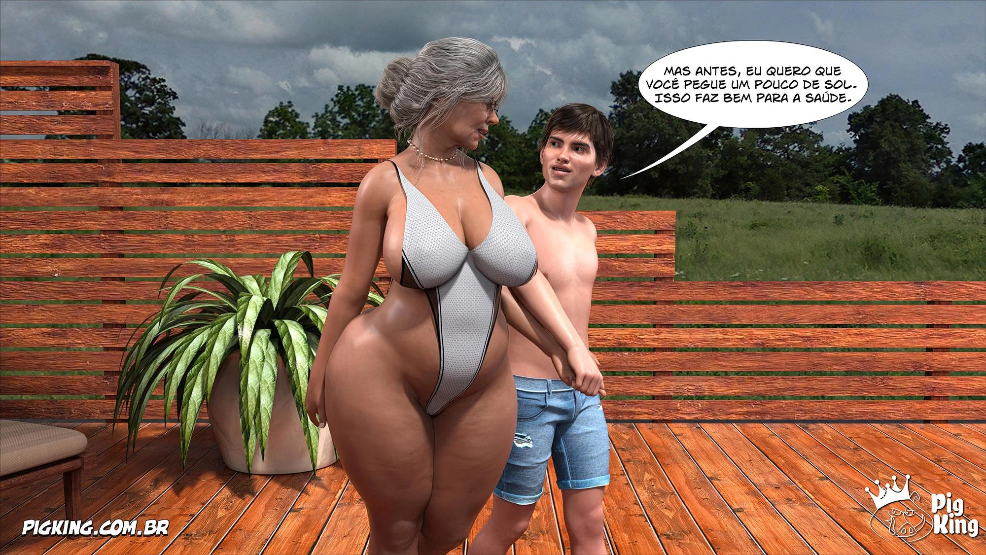 Exploração Carnal Proibida em HQ 3D Explícita