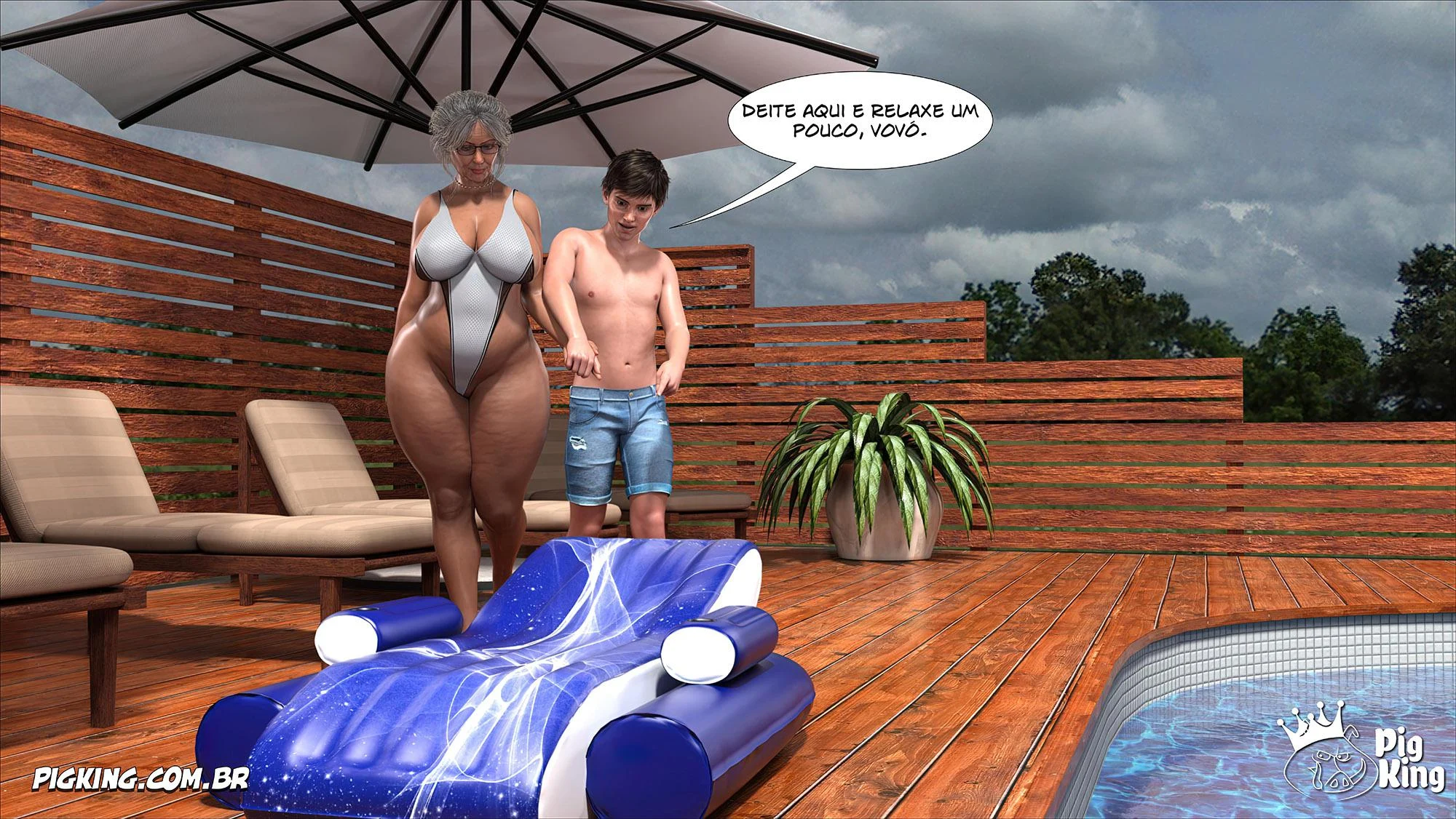 Exploração Carnal Proibida em HQ 3D Explícita