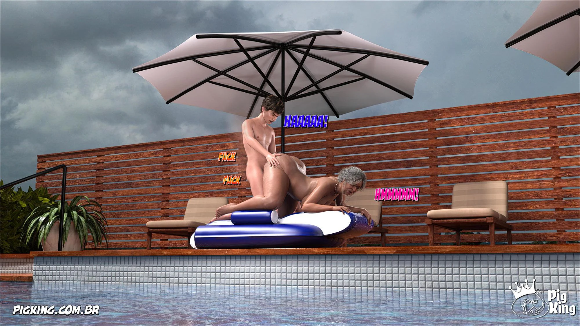 Exploração Carnal Proibida em HQ 3D Explícita