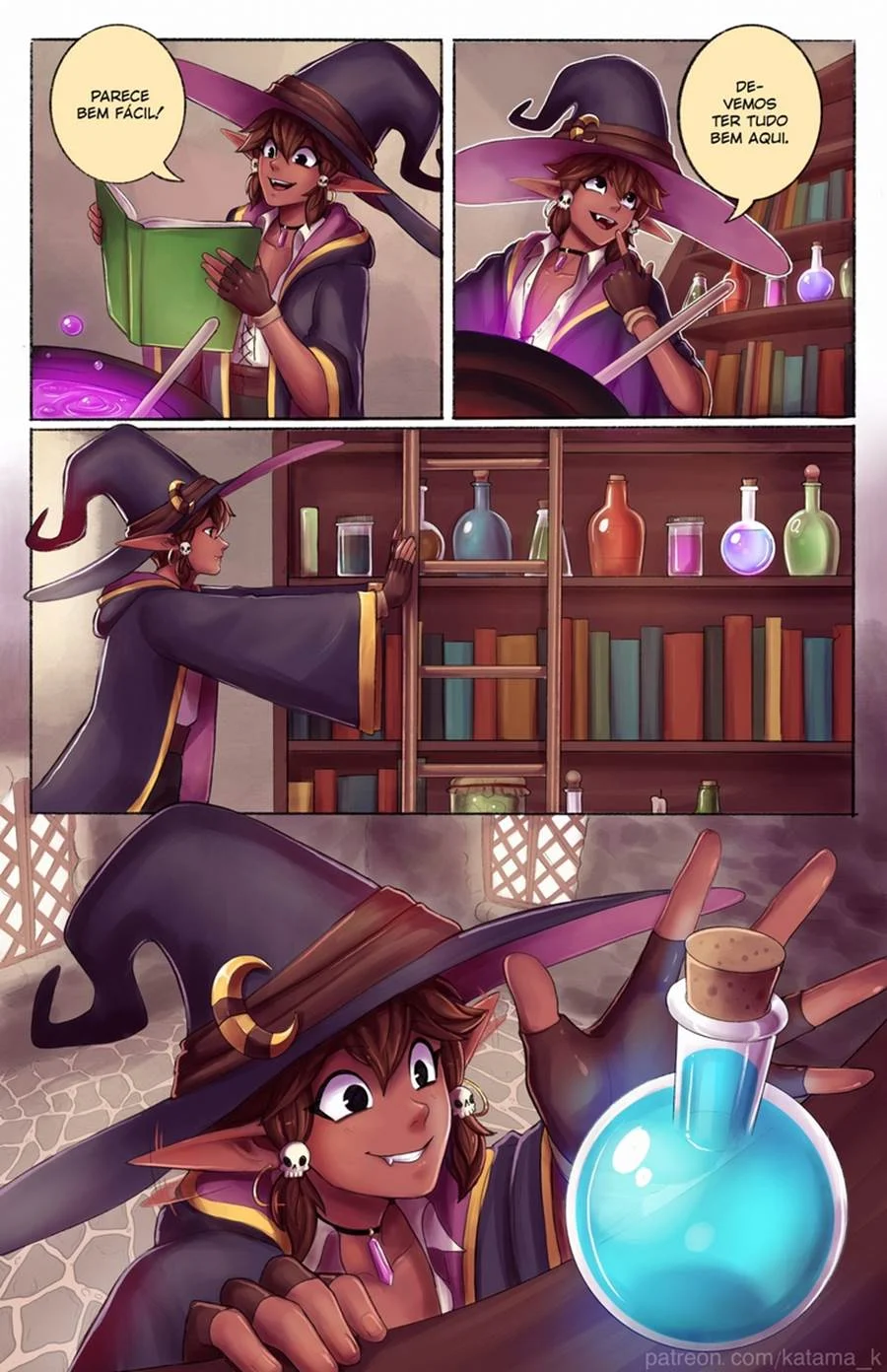 Poção do Prazer: HQ com Futanaris Sedentas por Surras de Piroca