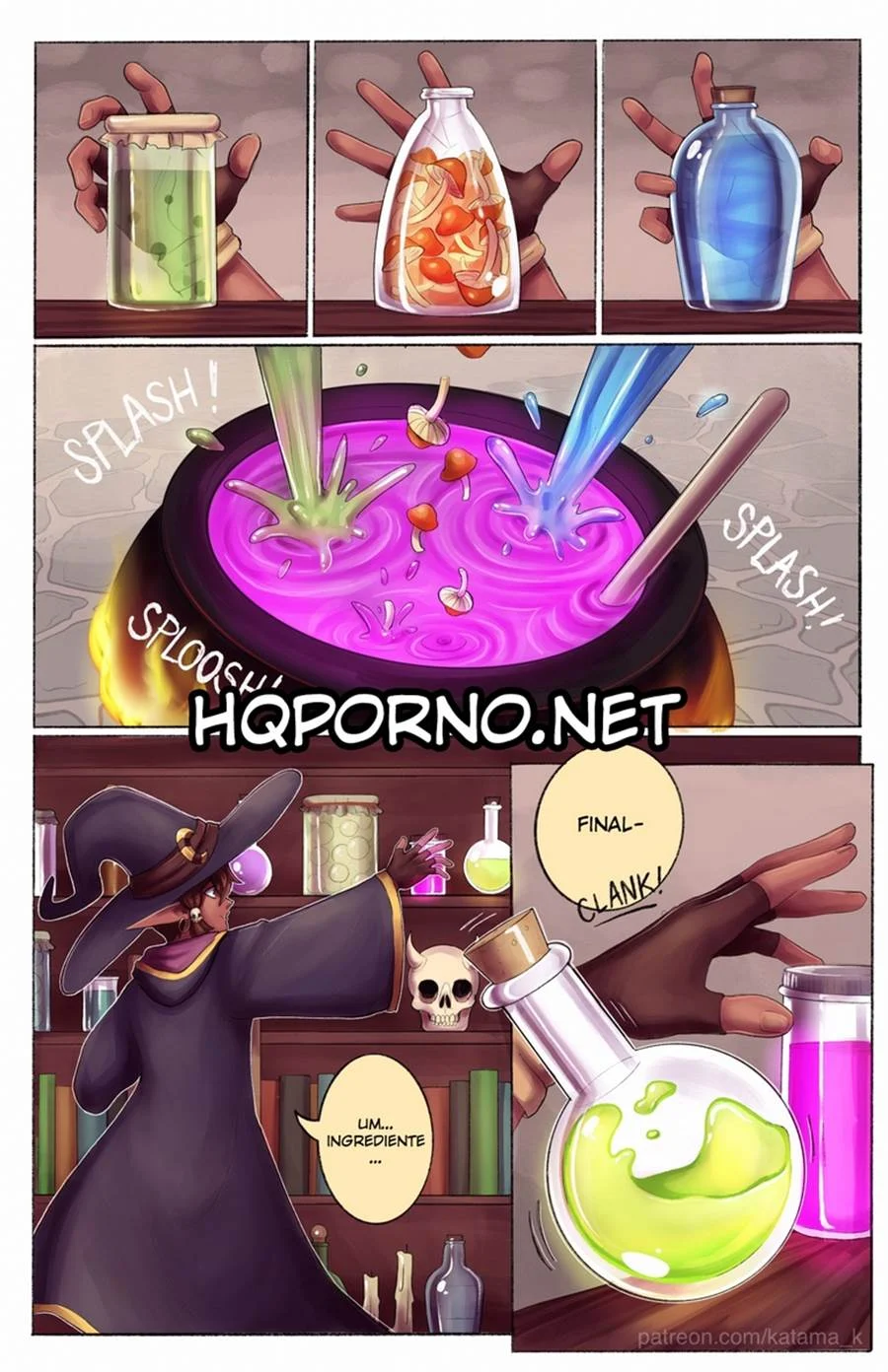 Poção do Prazer: HQ com Futanaris Sedentas por Surras de Piroca