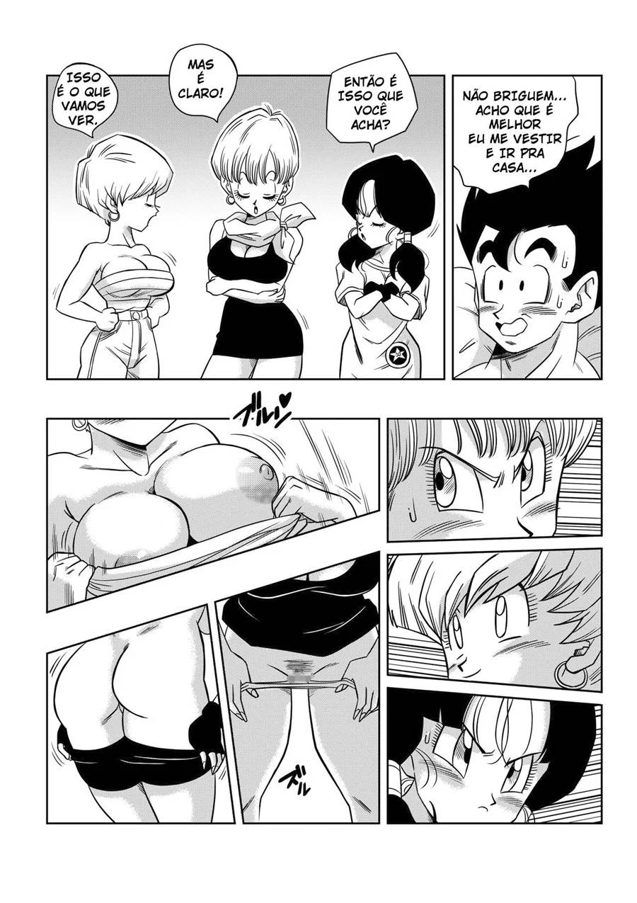 Dragon Ball - Menage Erótico com Goku Caçando as Recompensas do Prazer