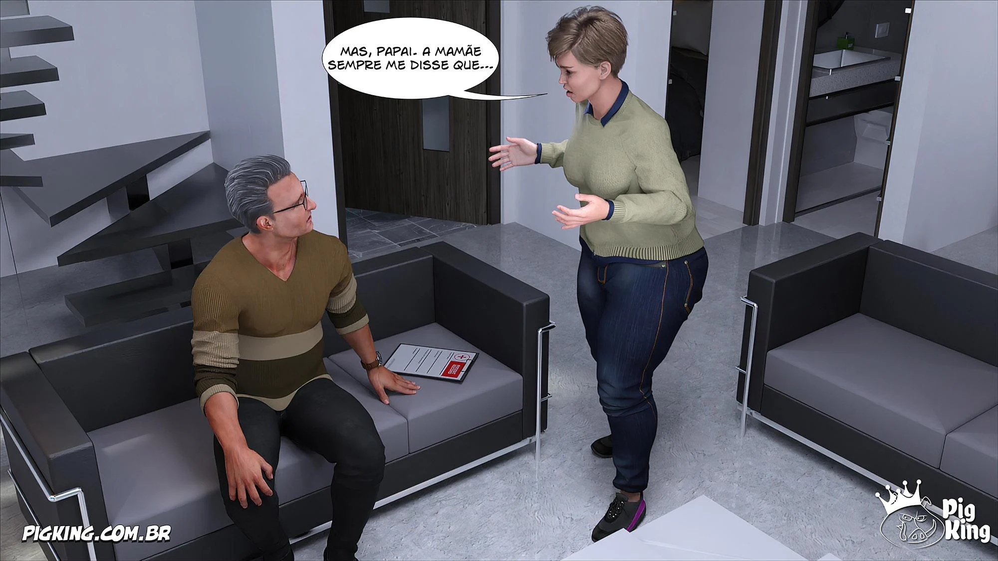 Luke - Parte 01: Sexo Explícito em 3D com Cenas Quentes de Pornografia Hardcore