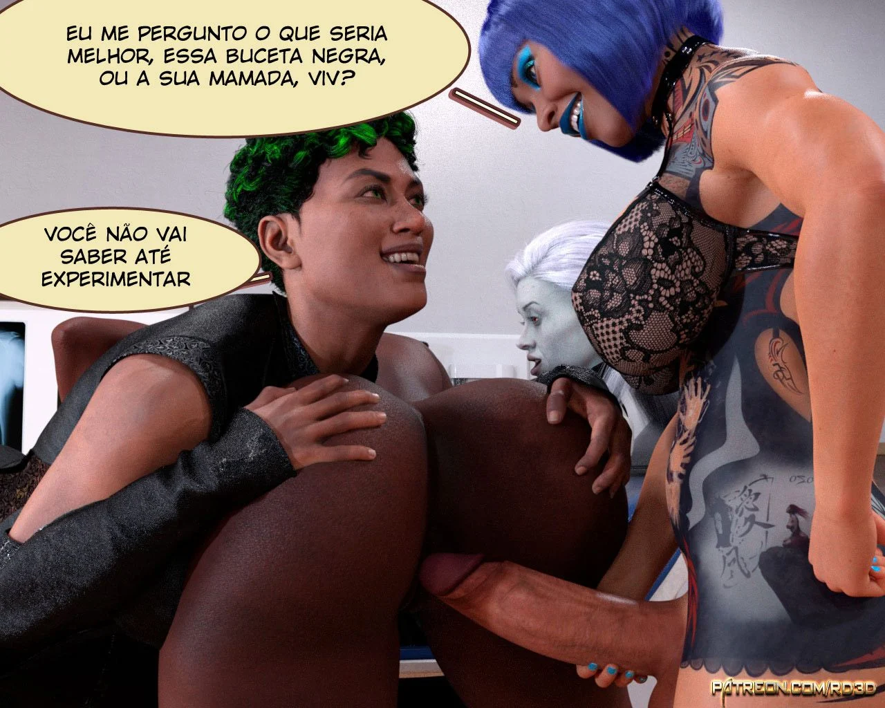 HQs 3D Explícitas: Foda Real com Predadores da Luxúria HQs 3D Explícitas: Foda Real com Predadores da Luxúria