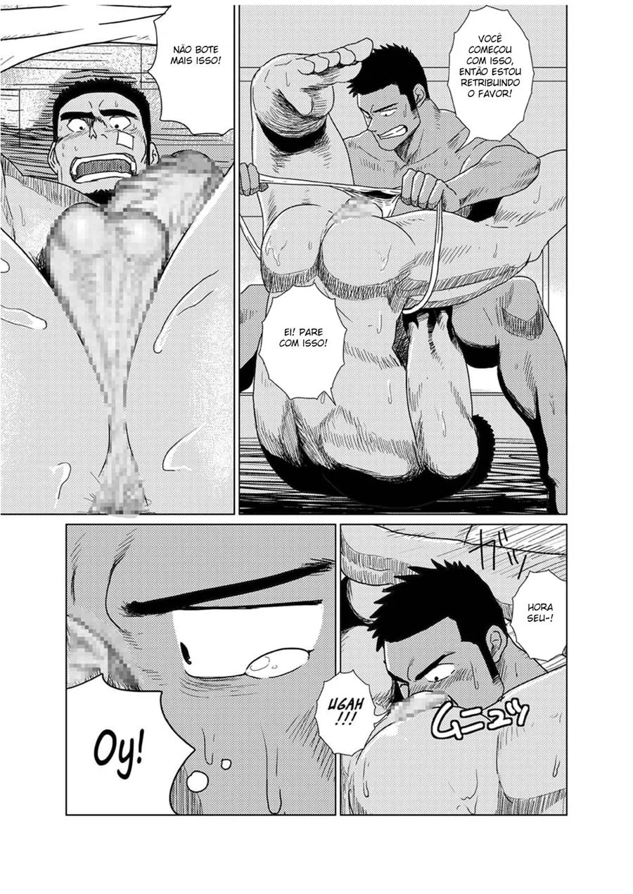 Luta Proibida de Cuecas - Yaoi Explícito com Transas Quentes