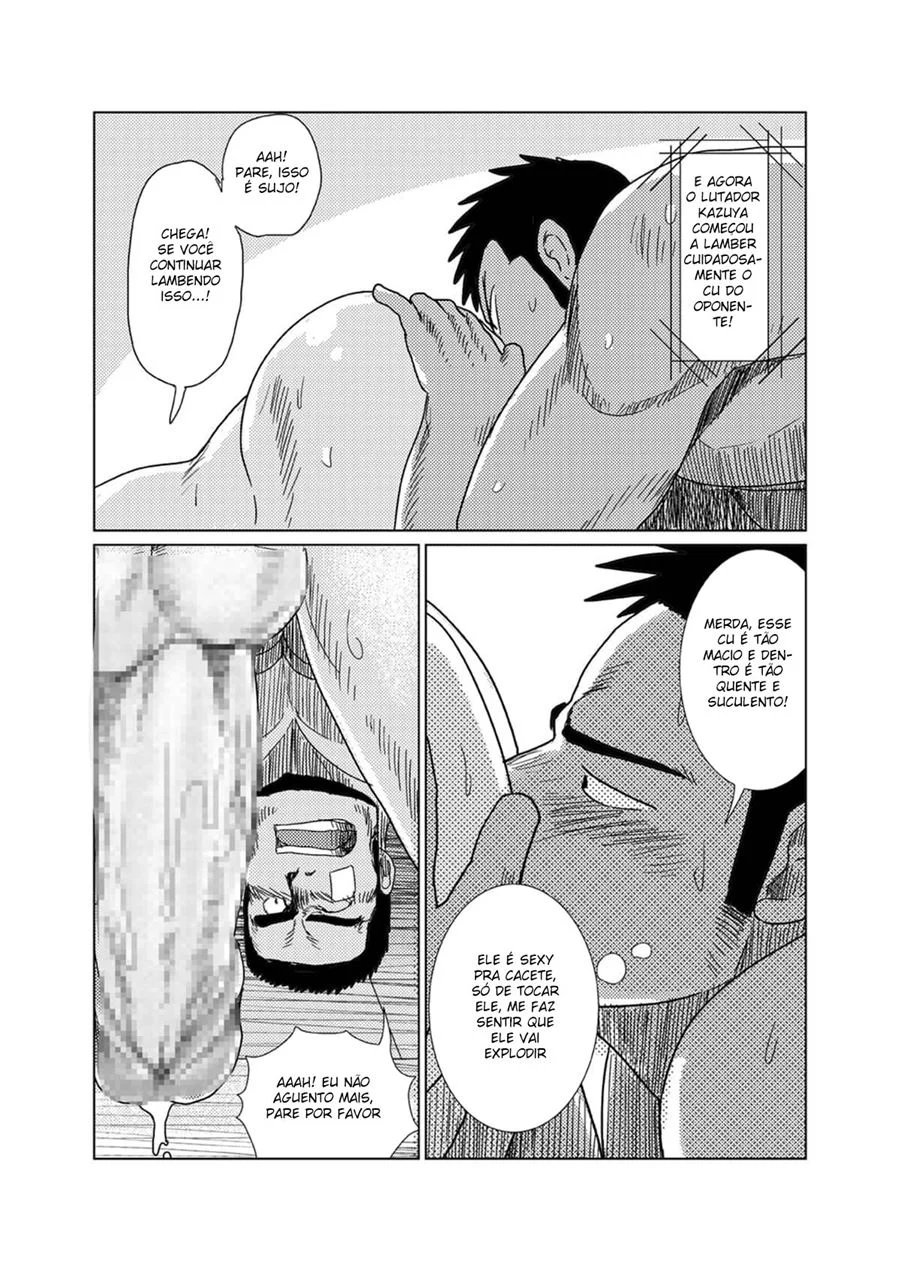 Luta Proibida de Cuecas - Yaoi Explícito com Transas Quentes