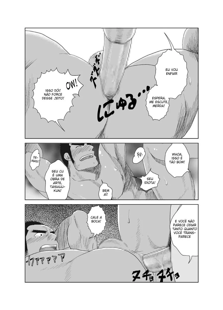 Luta Proibida de Cuecas - Yaoi Explícito com Transas Quentes