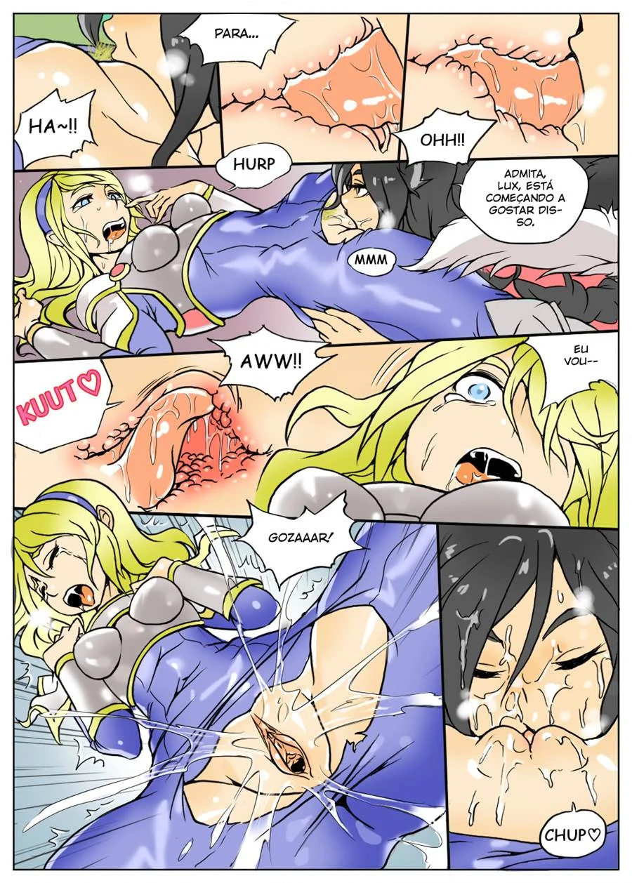 Lux Violentada em Batalha: Quadrinhos Explícitos de League of Legends