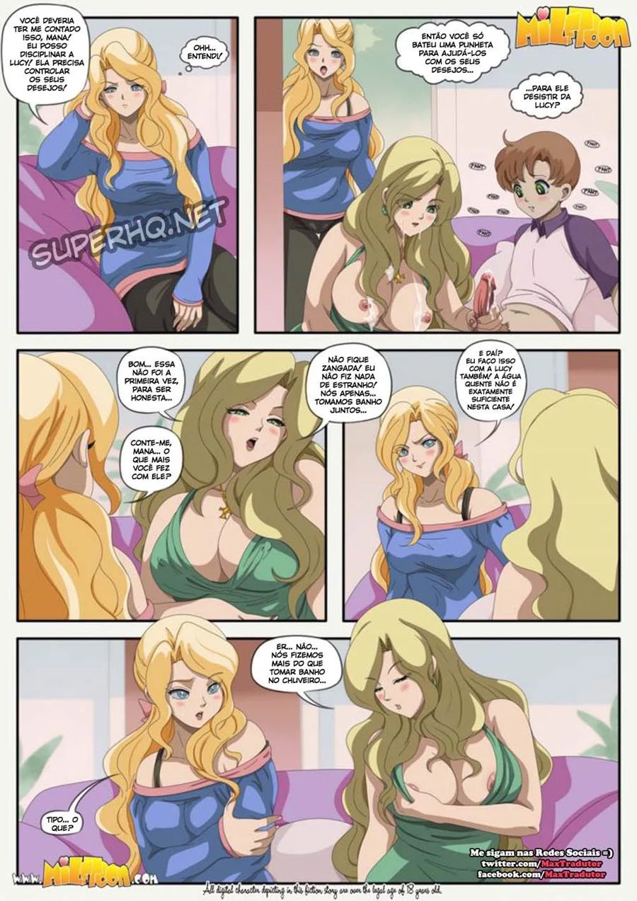 Mãe excitada dá uma punheta inesquecível pro filho - HQ Erótica Explícita