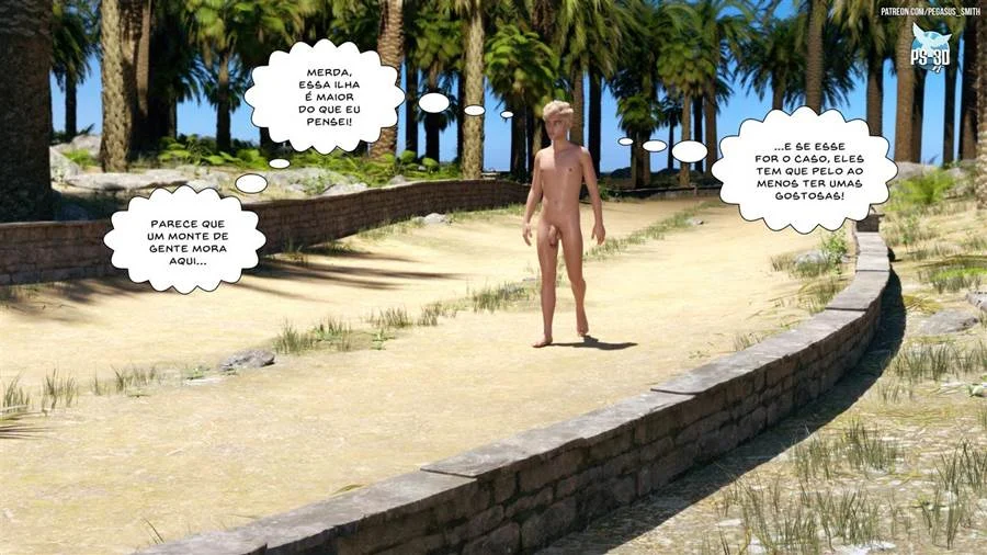 Mãe e Filho se Exibem no Resort: Sacanagem Nua e Proibida em 3D