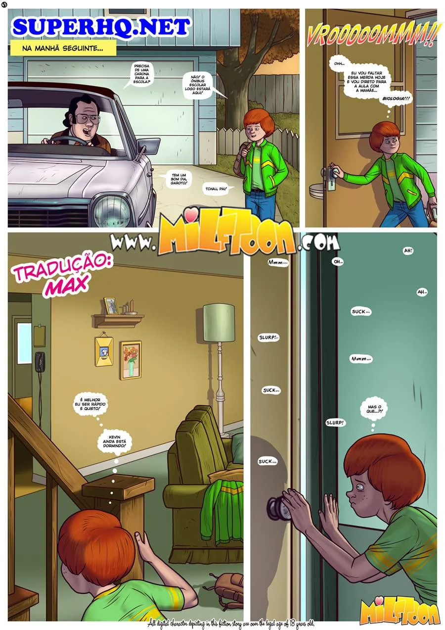 Mãe Submissa sendo Dominada por Filhos Tarados - HQ Adulto Explícito