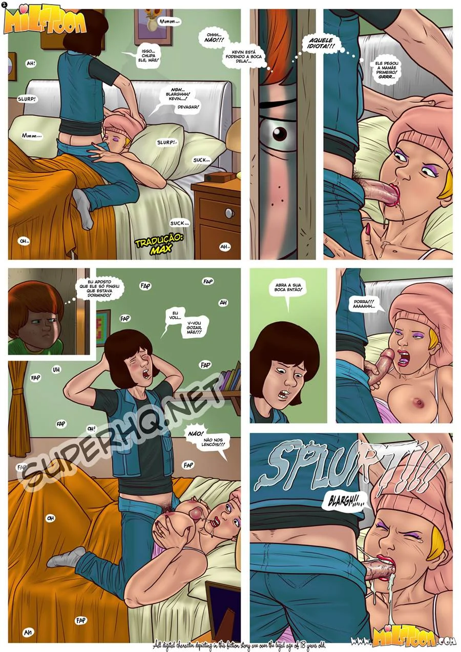 Mãe Submissa sendo Dominada por Filhos Tarados - HQ Adulto Explícito