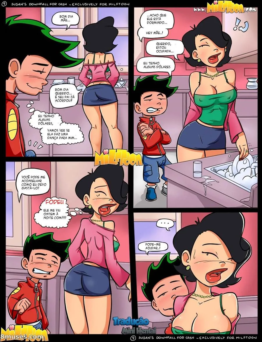 Mãe Transa por Dinheiro: Sexo Explícito em HQ de Incesto Ardente