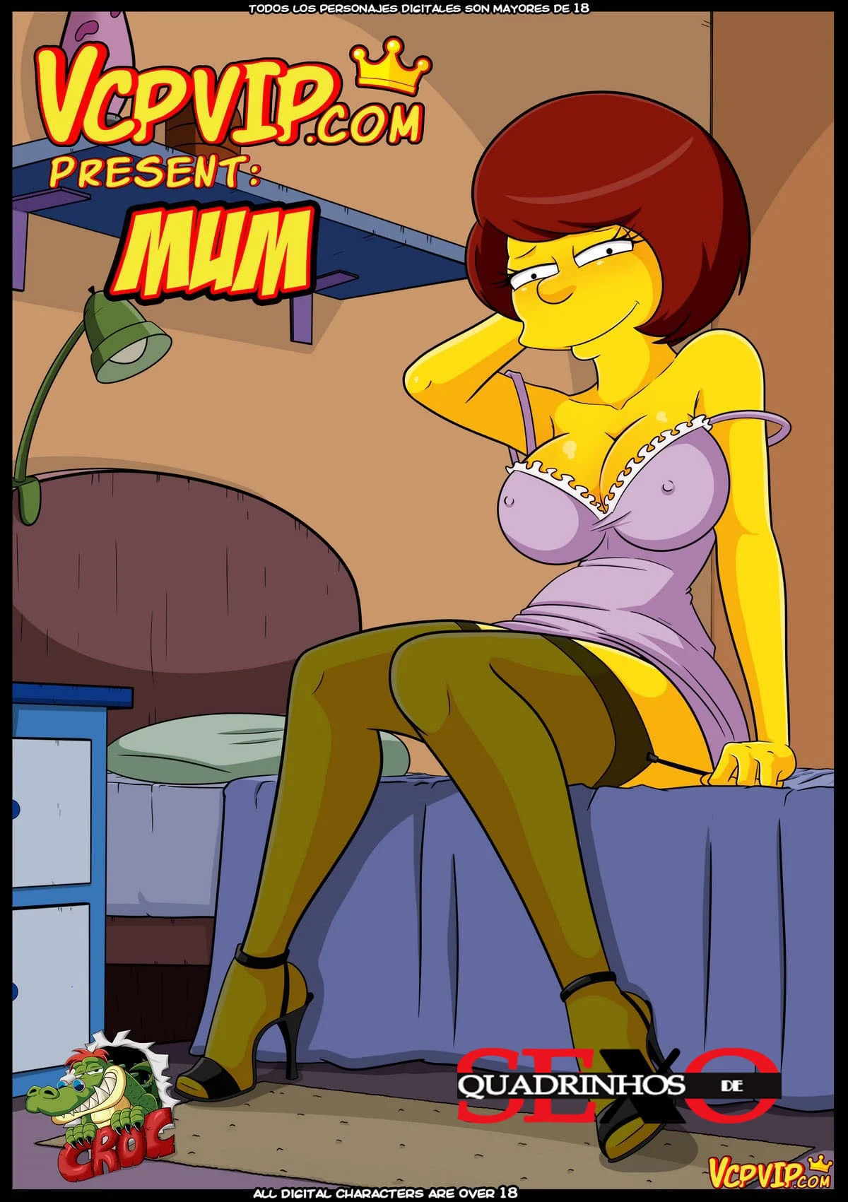 Pornô dos Simpsons: Marge e Homer em Cenas Explícitas de Sexo nos Quadrinhos