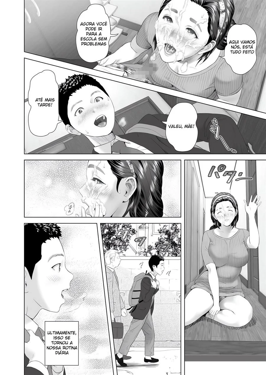 Mamãe Desesperada Transa com o Filho - HQ Pornô Explícita de Incesto