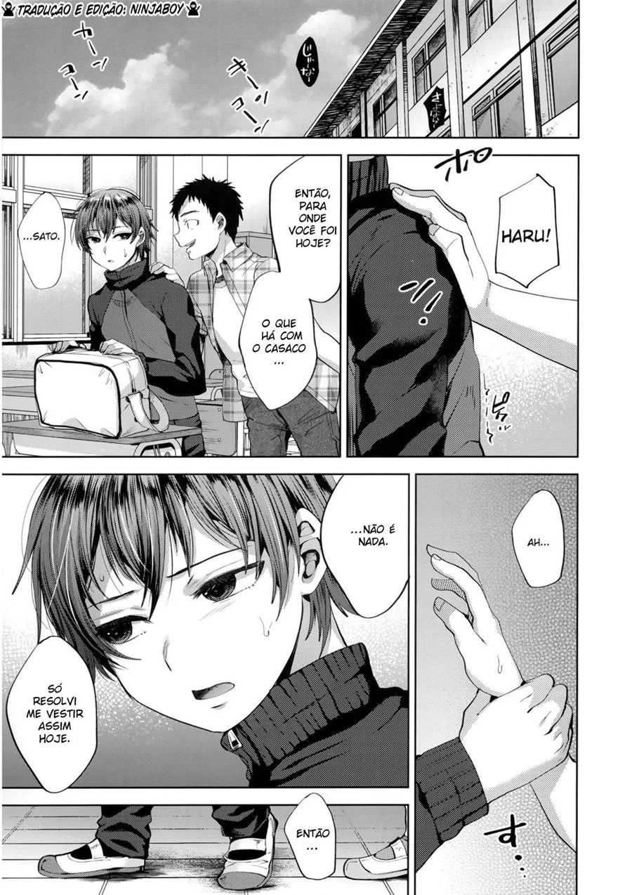 Menininho Femboy Furtivo Fudido no Banheiro - Trap Yaoi Explícito