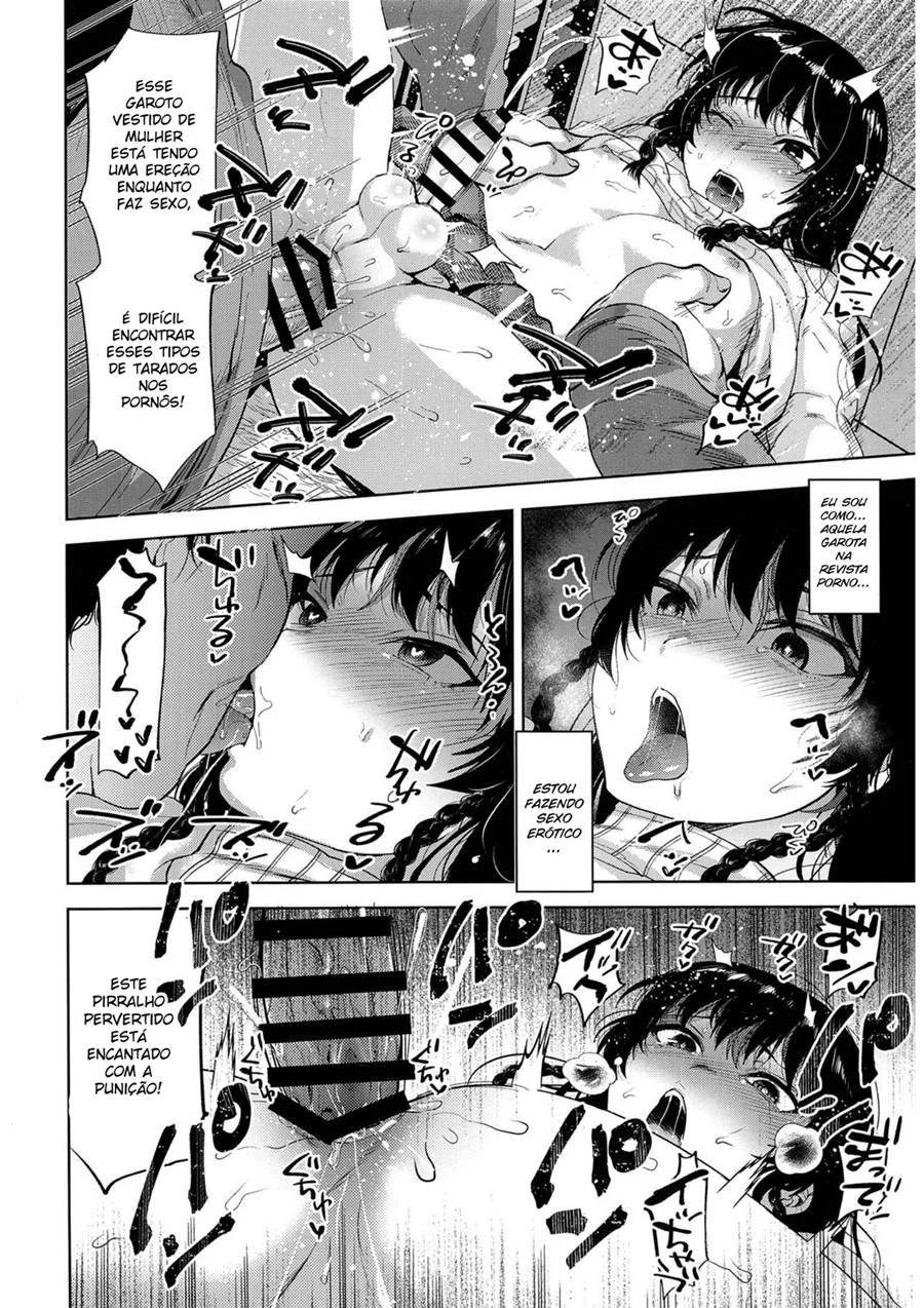 Treino Privado: Fudendo o Garoto Travesti Ladrão - Yaoi Explícito em HQ