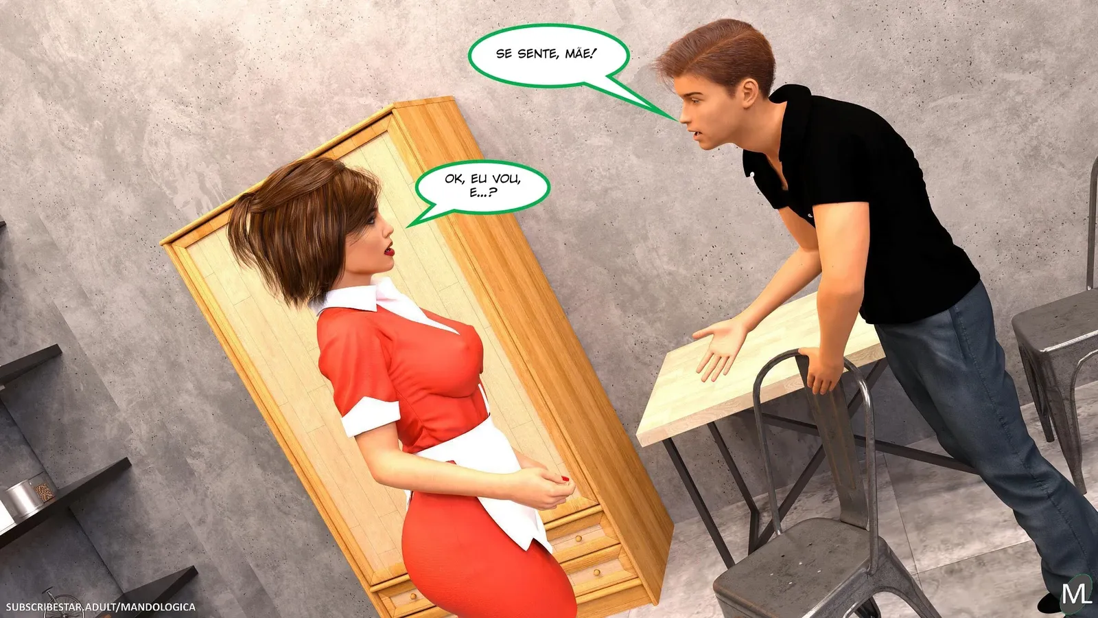 Quadrinhos 3D Explícitos: Fodação Intensa e Dominadora para Você