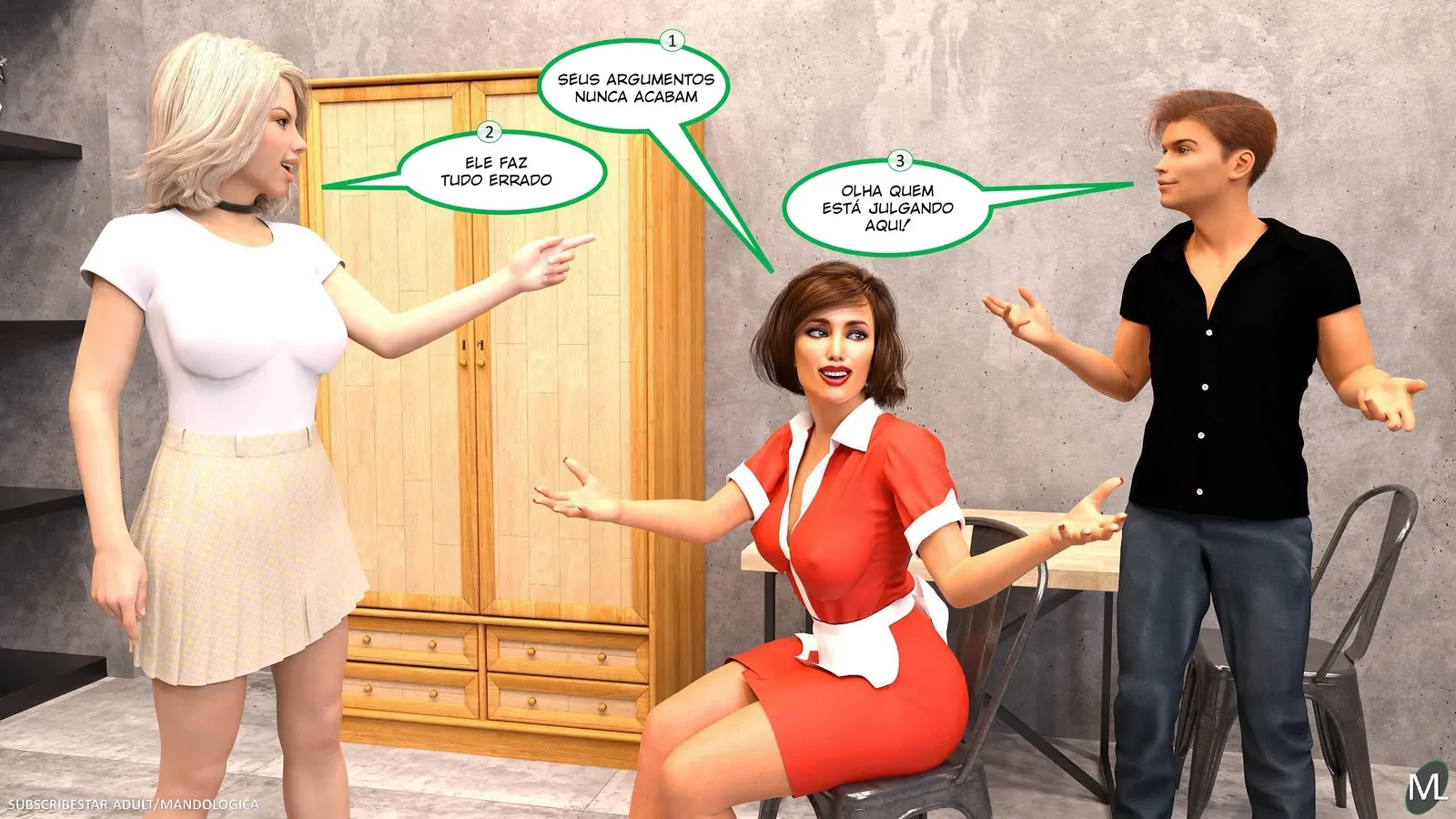 Quadrinhos 3D Explícitos: Fodação Intensa e Dominadora para Você