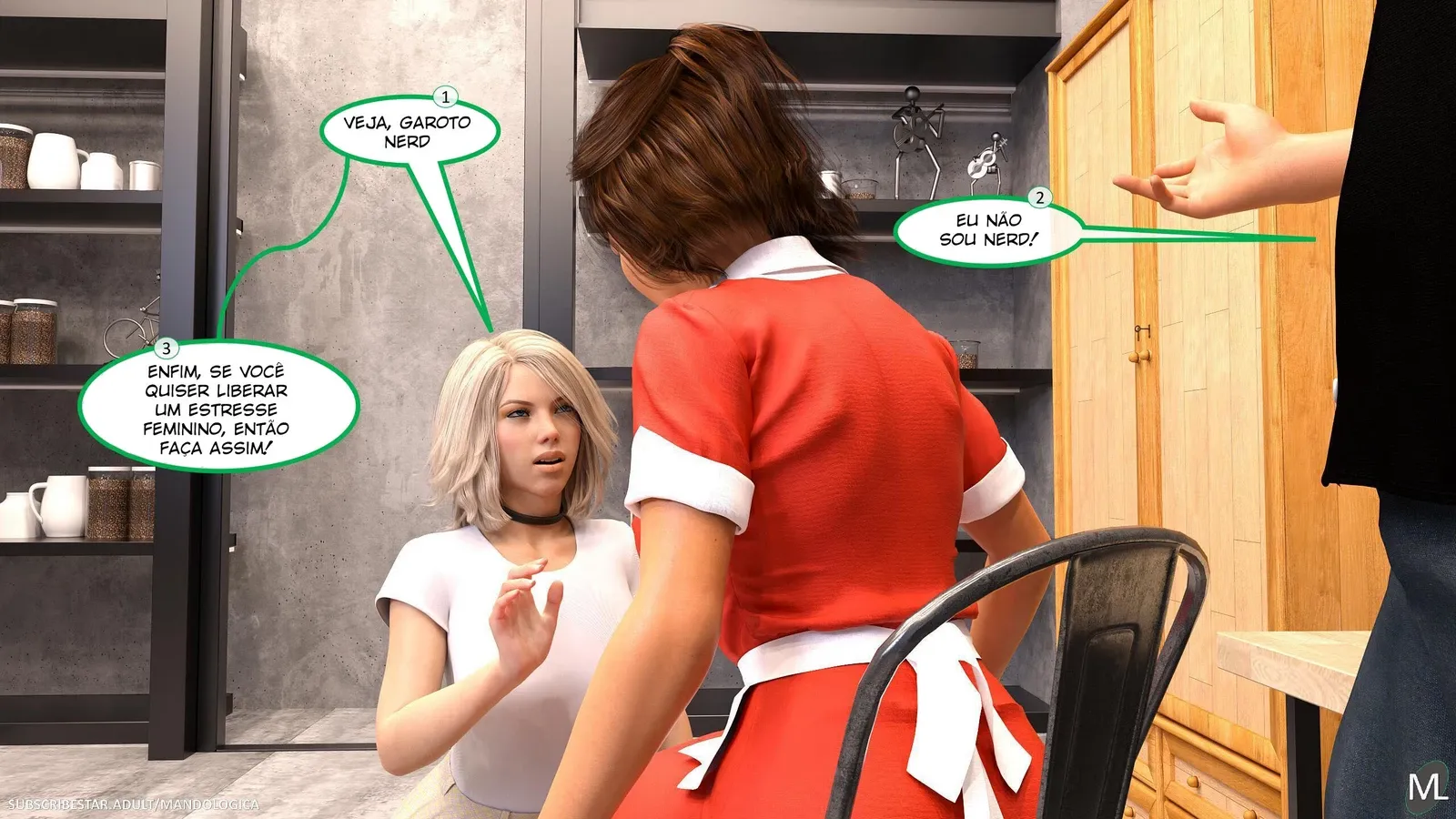 Quadrinhos 3D Explícitos: Fodação Intensa e Dominadora para Você