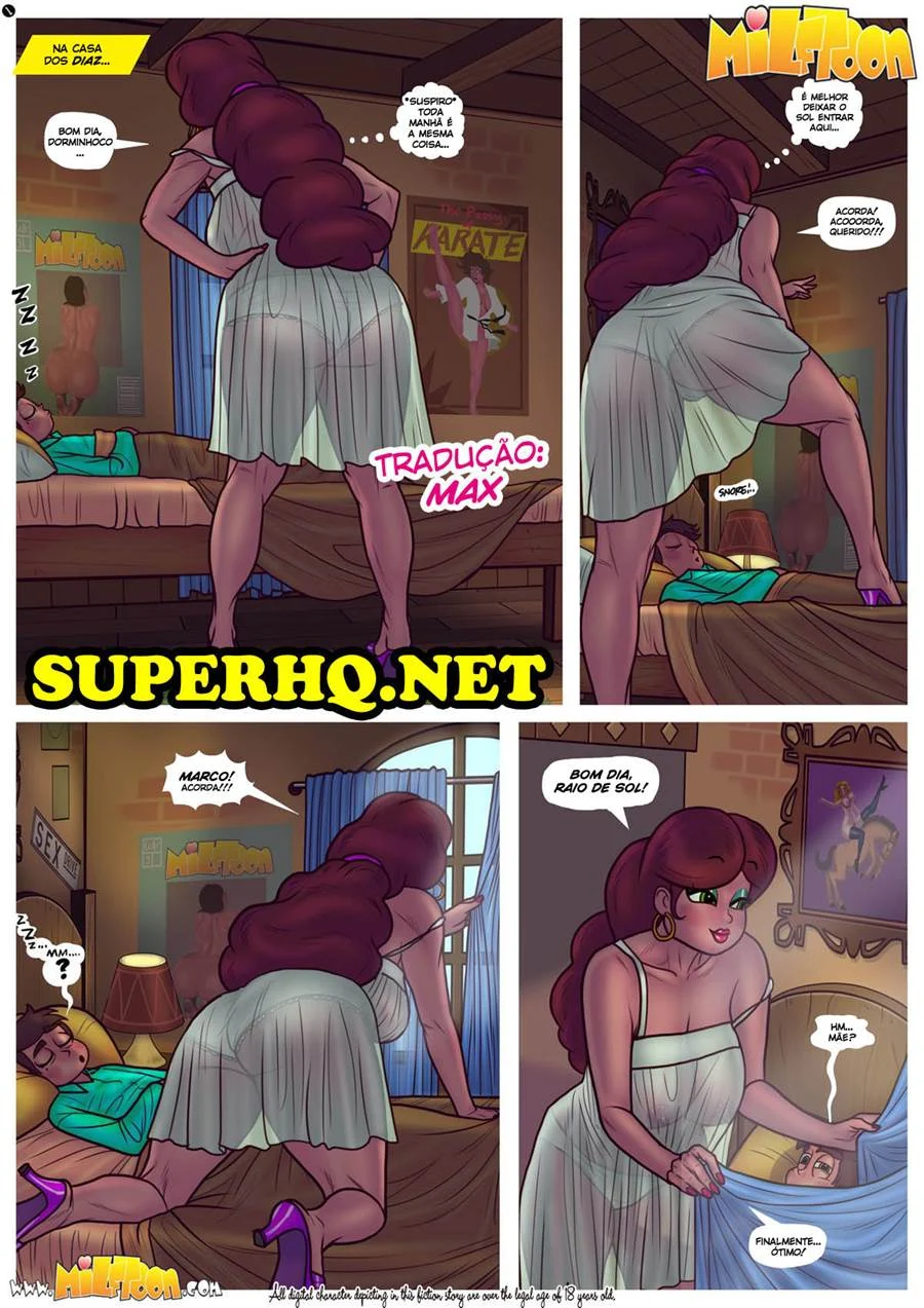 Marco Enfrenta as Milfs Seducentes em Quadrinhos Picantes