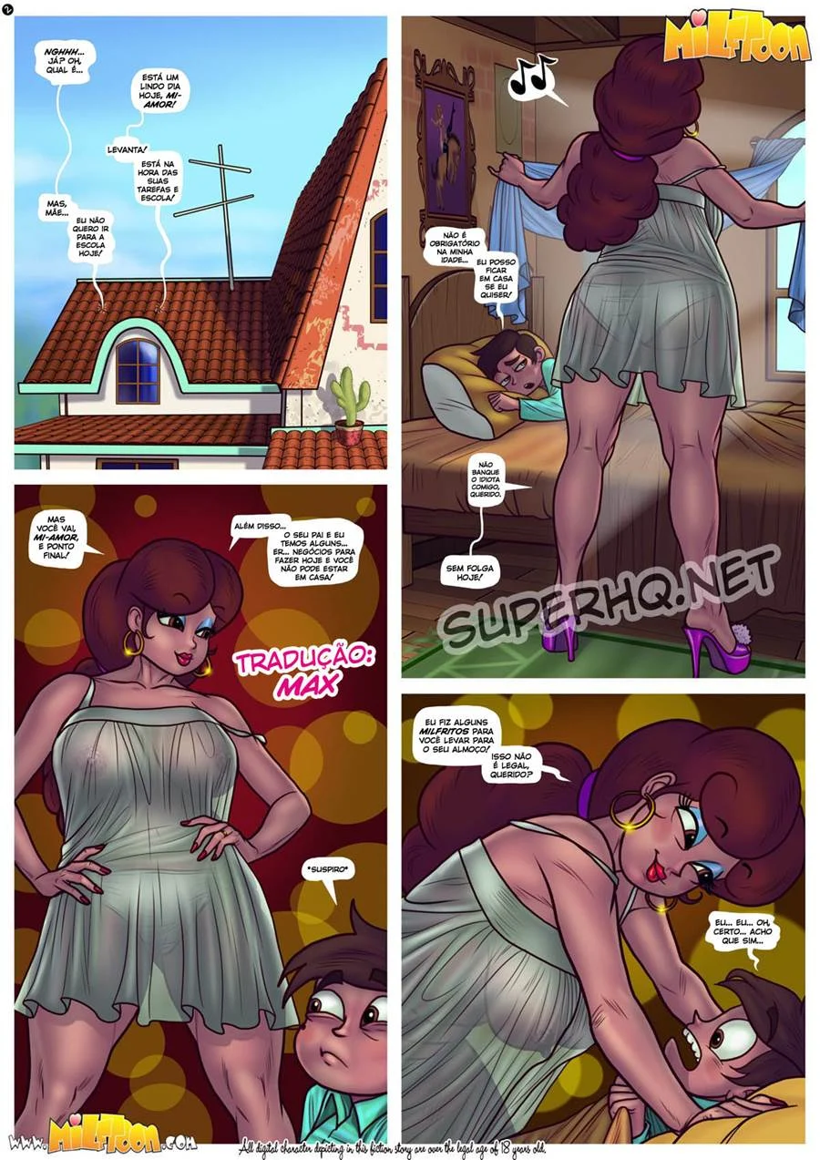 Marco Enfrenta as Milfs Seducentes em Quadrinhos Picantes