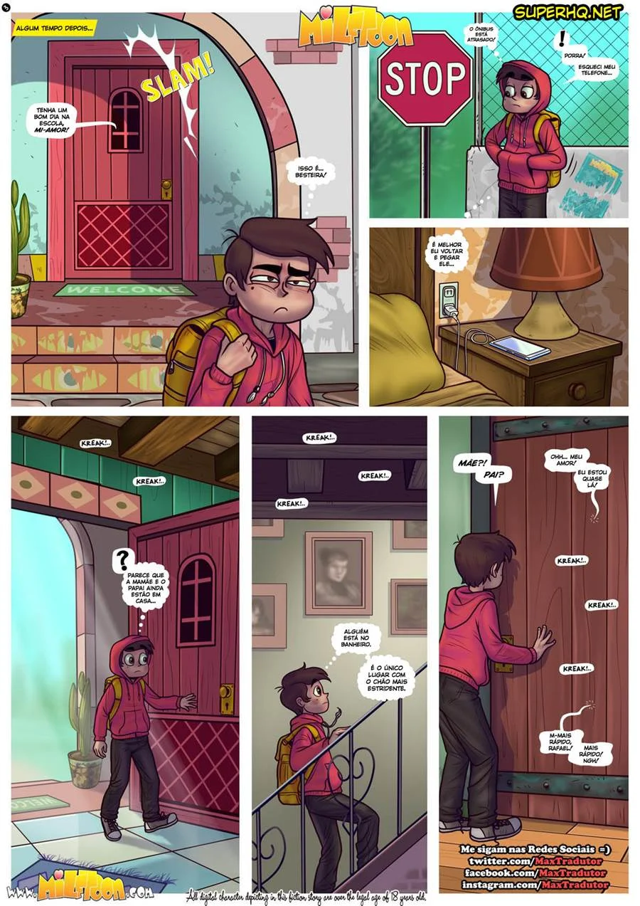 Marco Enfrenta as Milfs Seducentes em Quadrinhos Picantes