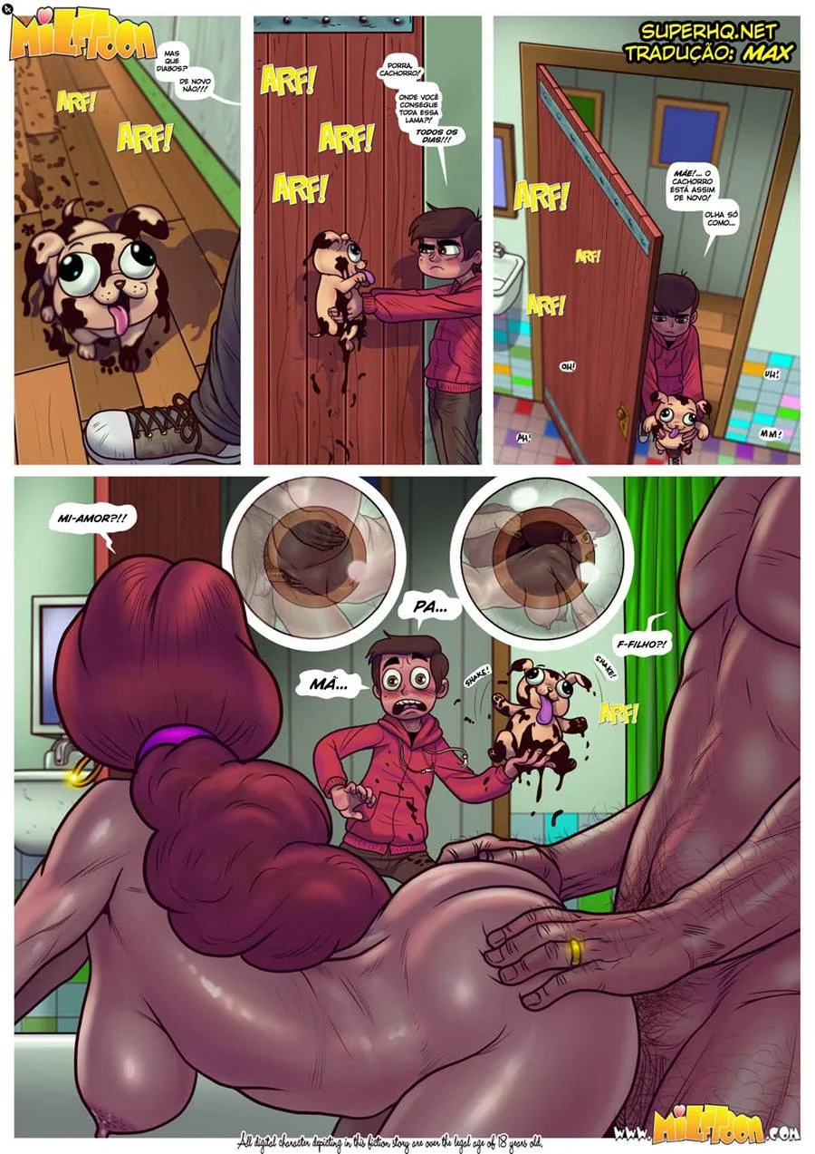 Marco Enfrenta as Milfs Seducentes em Quadrinhos Picantes