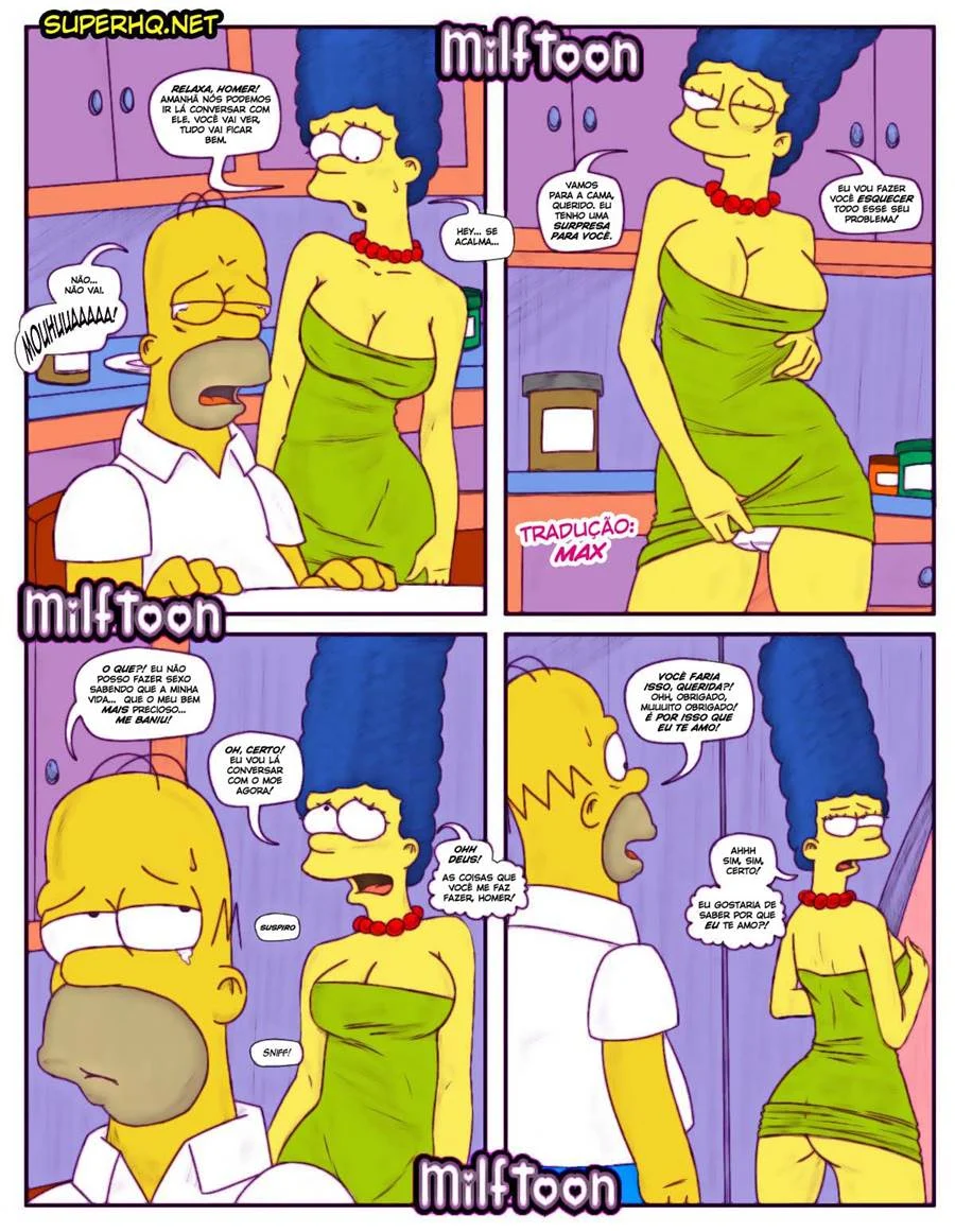 Marge Simpson: A Vizinha Safada no Bar do Moe Entrega o Corpo Nos Quadrinhos Proibidos