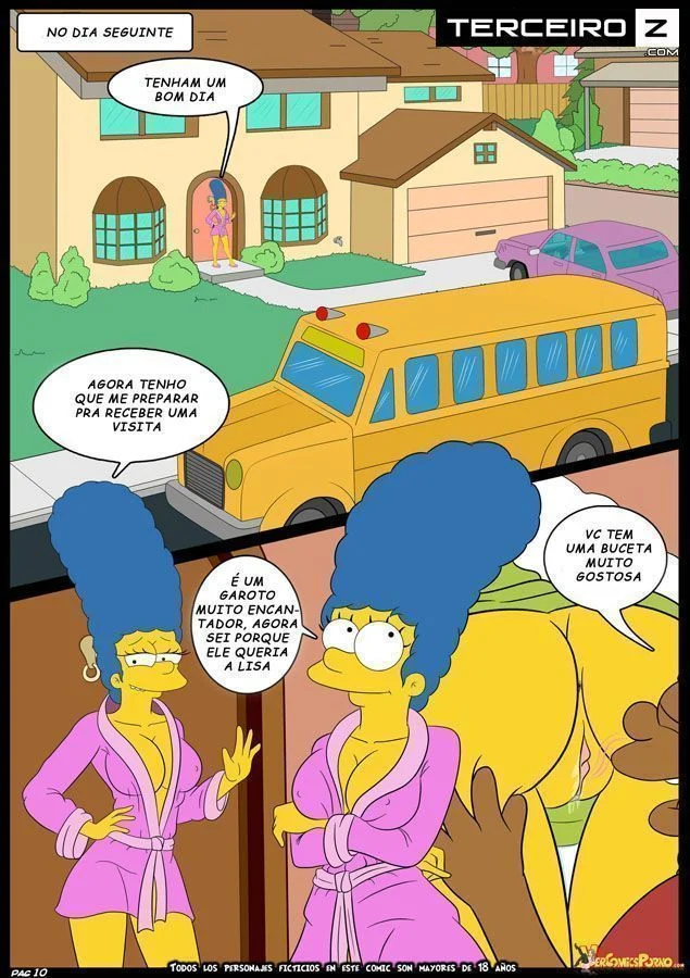 Marge Simpson Transando na Escola: Hentai Picante e Deliciosamente Proibido