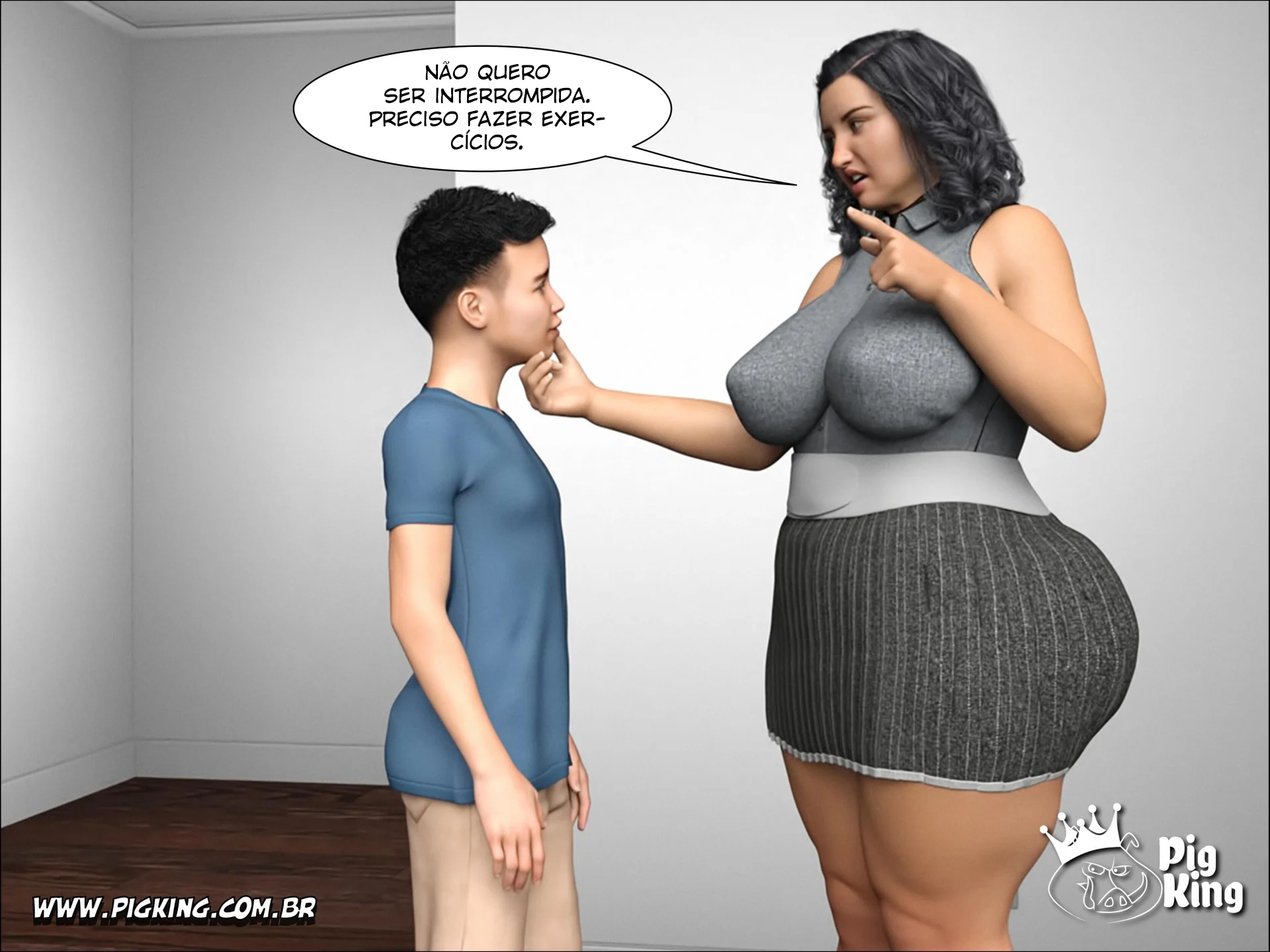 Mamãe Gorda e Safada: Hentai 3D Explícito de Sexo Quente