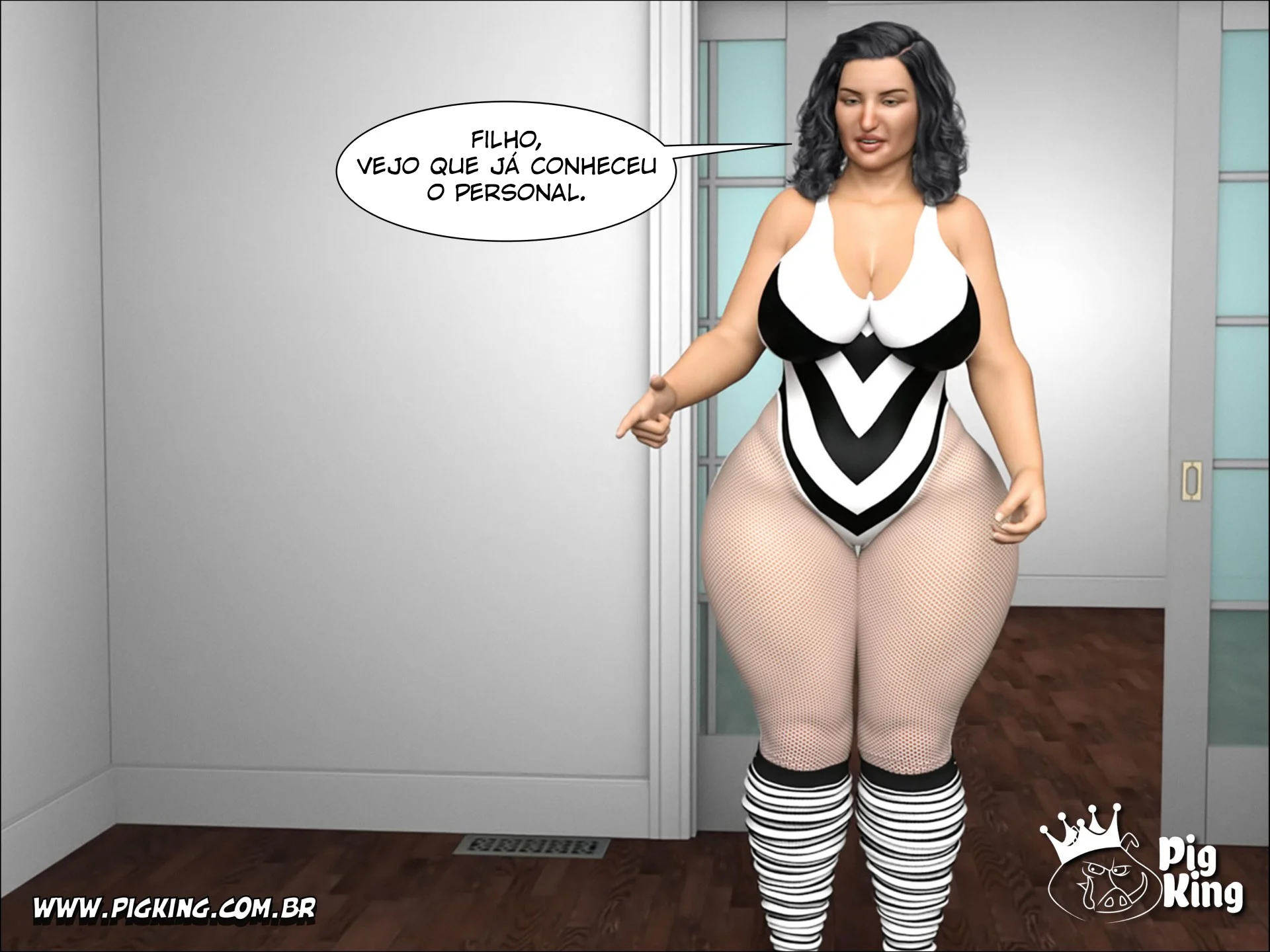 Mamãe Gorda e Safada: Hentai 3D Explícito de Sexo Quente