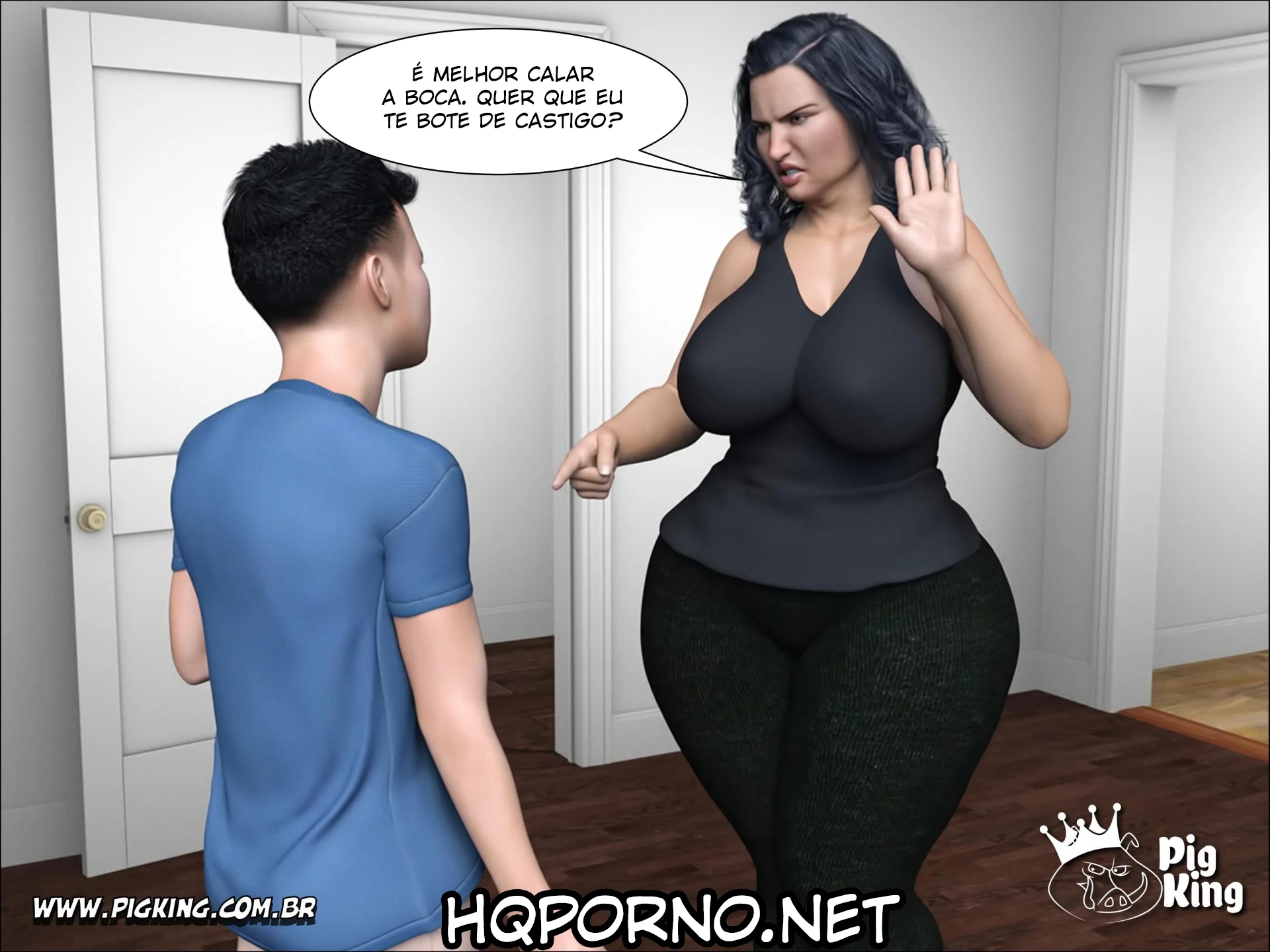 Mãe Gordinha Safada: Foda 3D Explícita nos Quadrinhos Proibidos