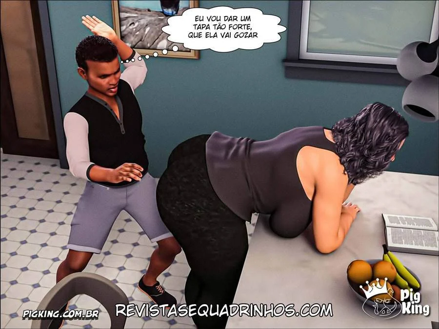 Mamãe Fofinha: Foda Brutal em HQ 3D com Buceta Gorda e Explícita