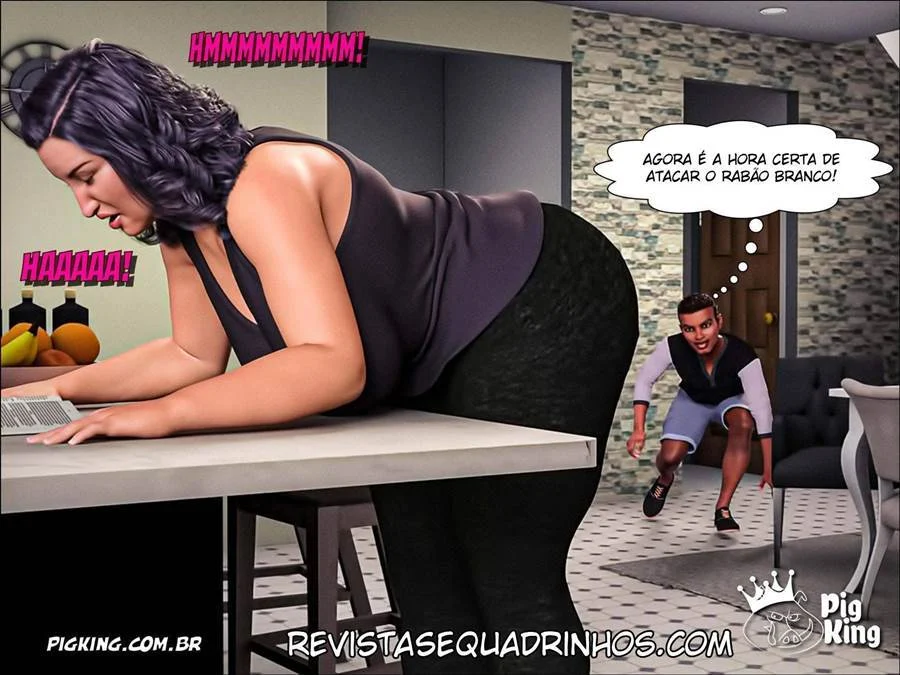 Mamãe Fofinha: Foda Brutal em HQ 3D com Buceta Gorda e Explícita