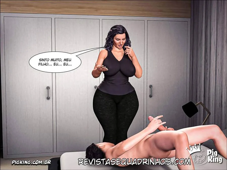 Orgia Carnal com Mães Safadas em Quadrinhos Eróticos 3D Explícitos