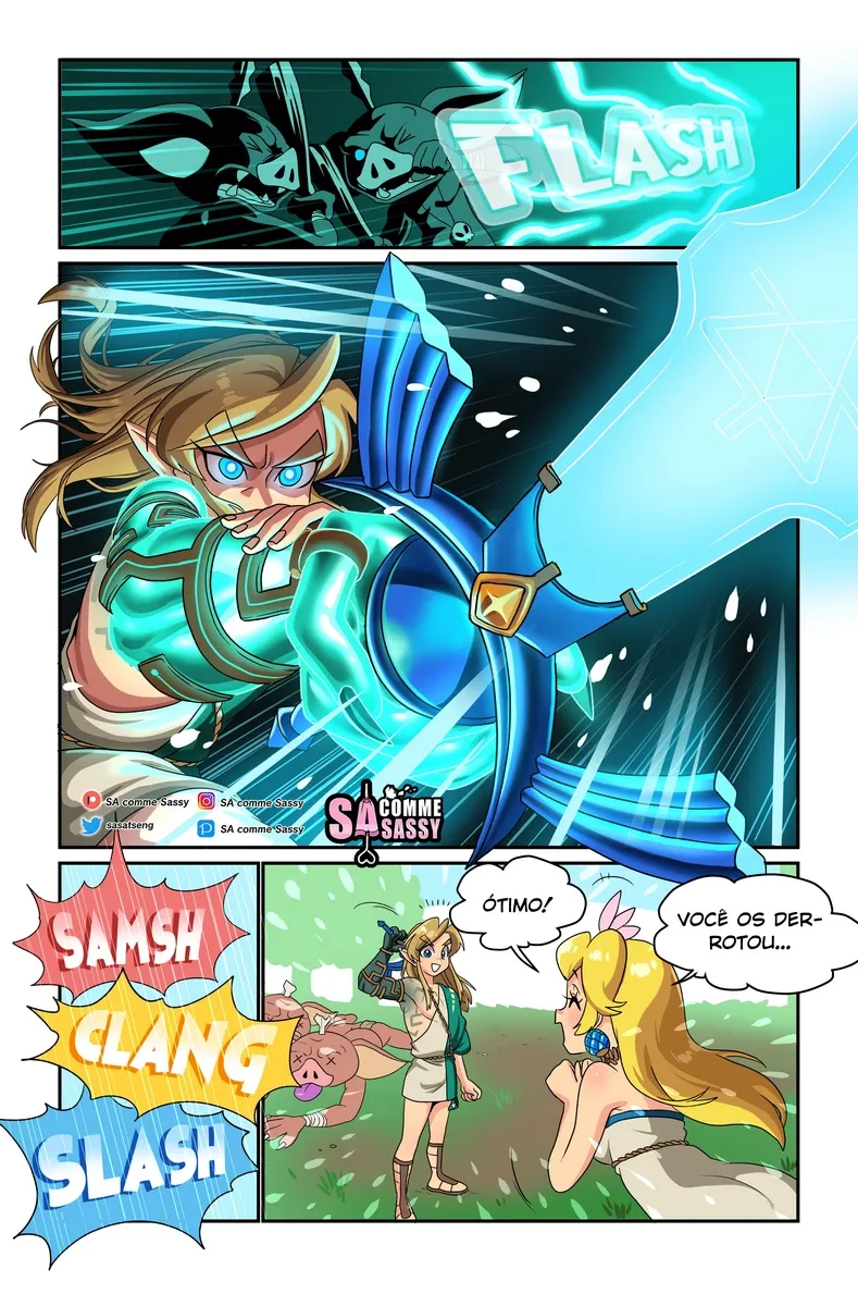 Aventura Sexual Explícita com a Princesa Zelda em HQ Proibida