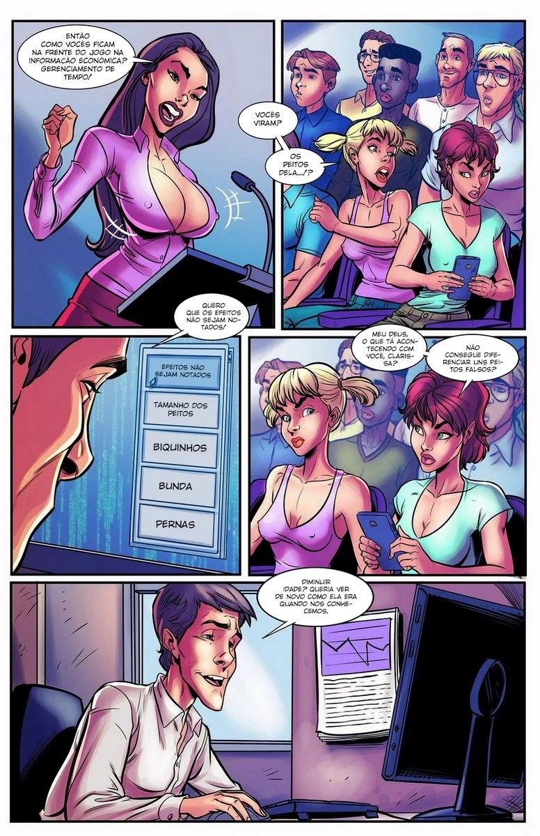 Computador Mestre: Pornô Cartoon Explícito entre Mestre e Aluna