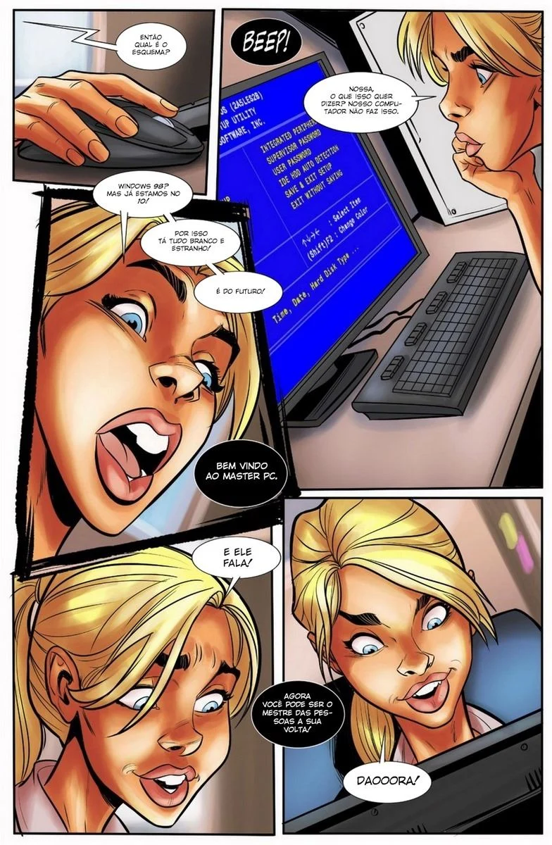 Computador Mestre: Pornô Cartoon Explícito entre Mestre e Aluna