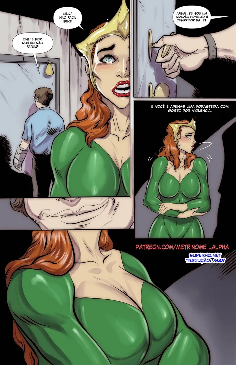 Rainha Mera Dominada: Sexo Sob Ameaça na Liga da Justiça