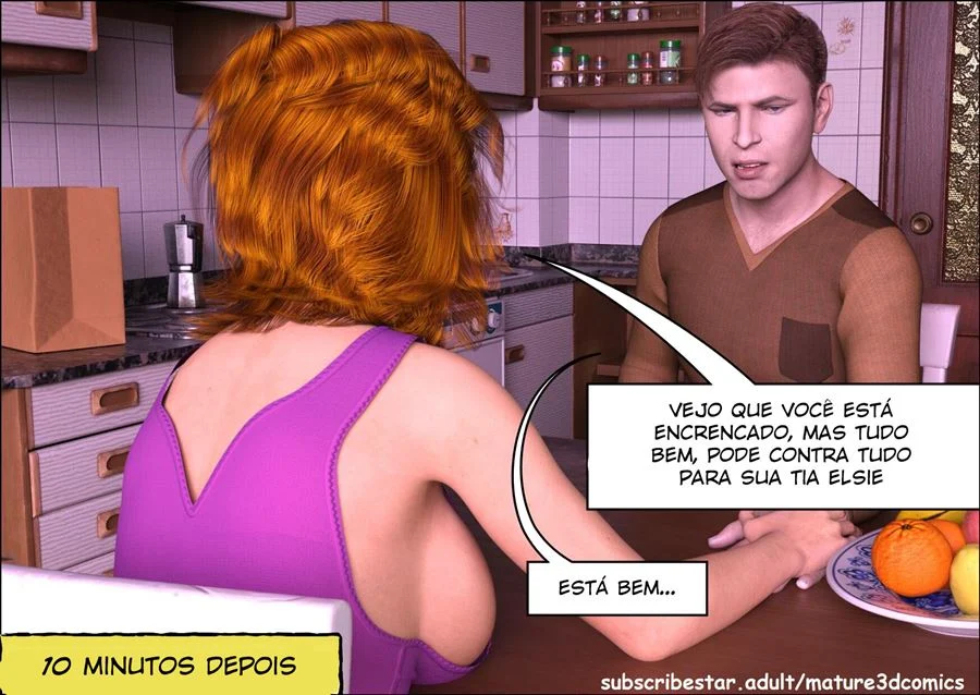 Safadeza Explícita em 3D: Tia Elise Te Dá uma Surra de Prazer nos Quadrinhos Proibidos