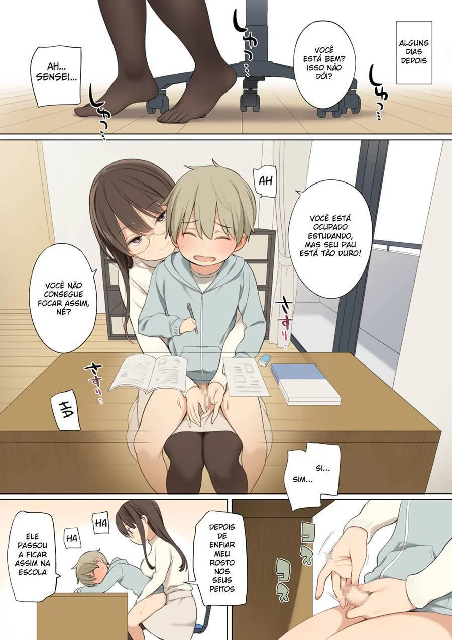 Deixa eu mamar nesses peitos deliciosos - Quadrinhos Eróticos Explícitos