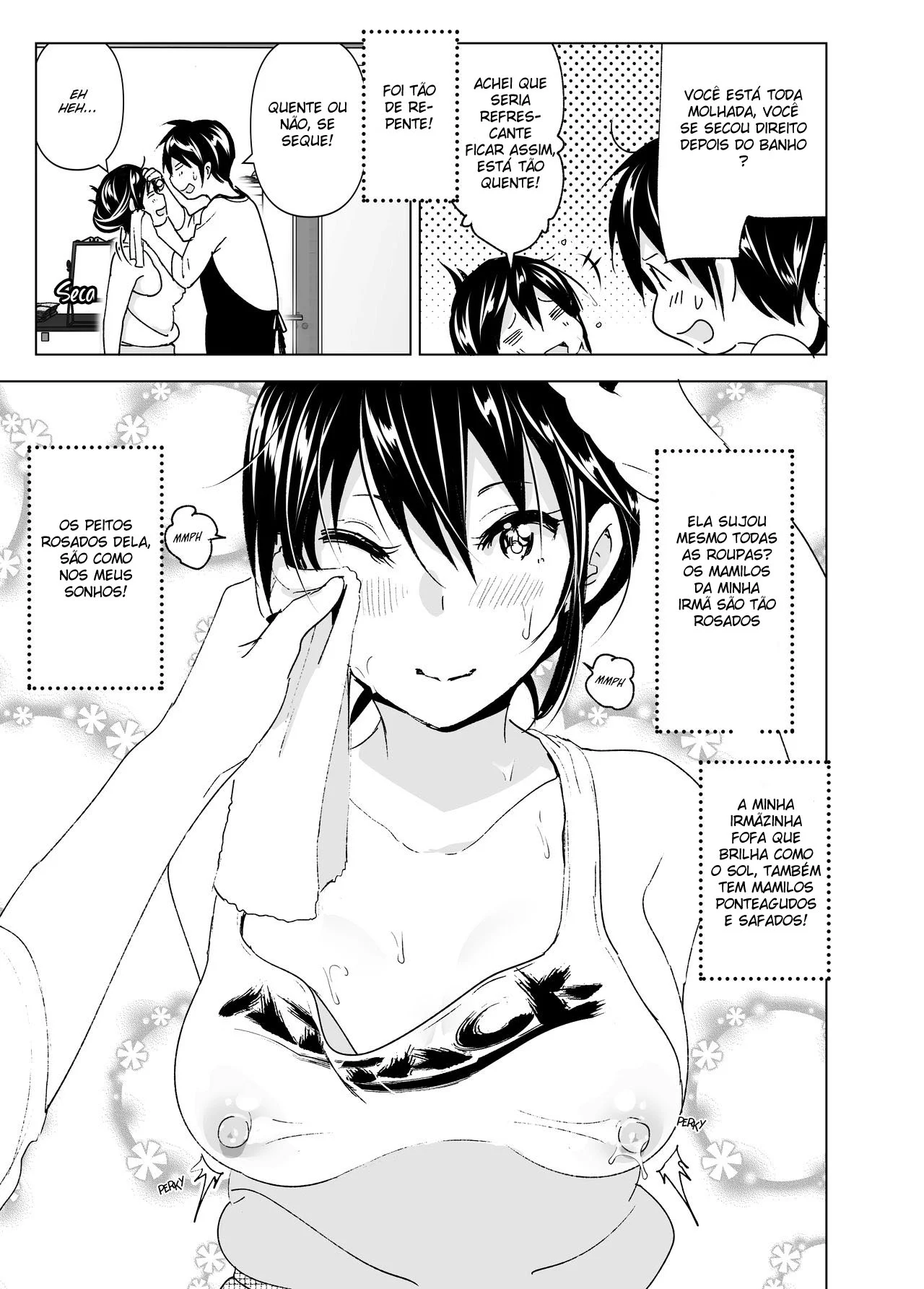 Hentai Tabu: Irmã Mais Nova Seduz Irmão em HQ Explícita