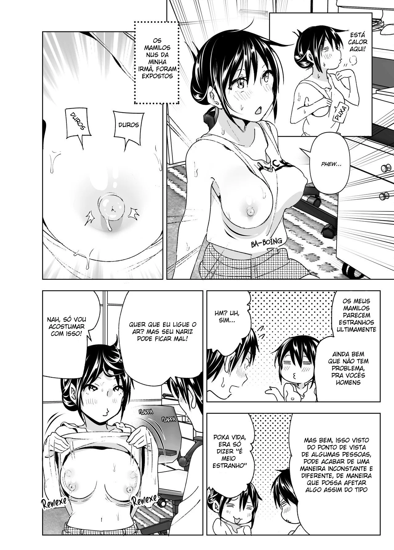 Hentai Tabu: Irmã Mais Nova Seduz Irmão em HQ Explícita