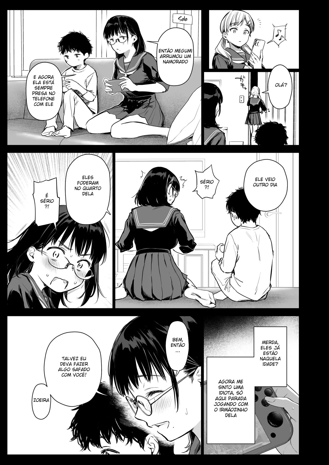 Eu Me Tornei a Escrava Sexual do Amiguinho da Minha Colega - HQ Hot