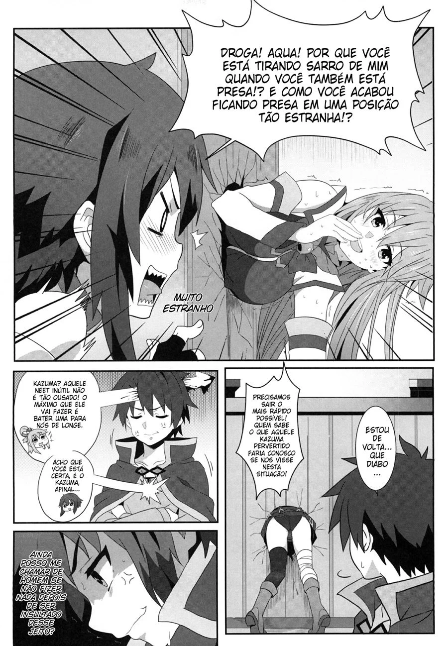 Exploração Erótica Explícita com Megumin em Cena de Sexo Ardente