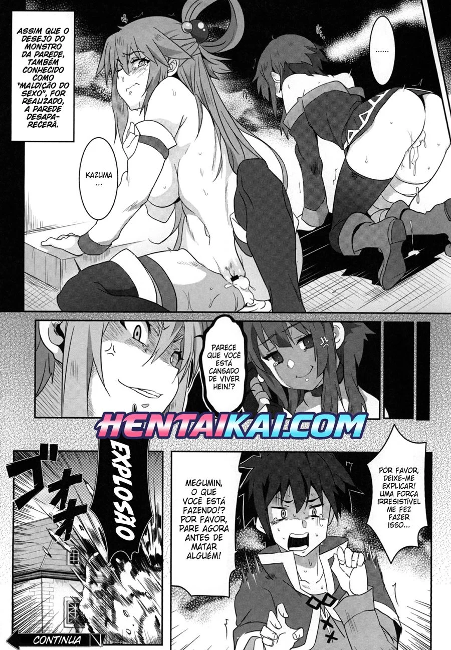 Exploração Erótica Explícita com Megumin em Cena de Sexo Ardente