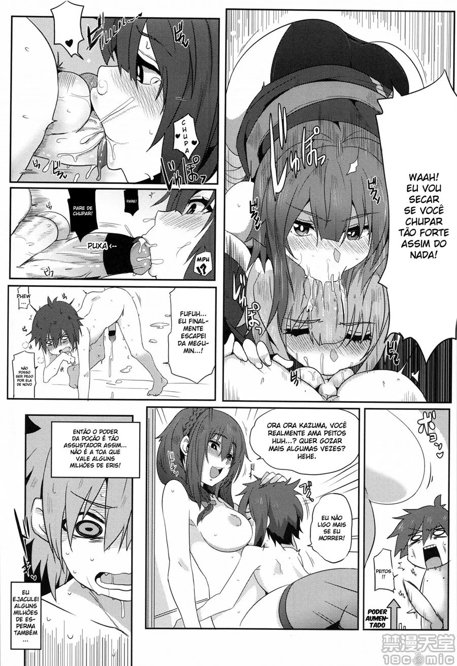 Megumin Recheada de Porra: Gêmeas gozando sem parar no hentai! Megumin Recheada de Porra: Gêmeas gozando sem parar no hentai!