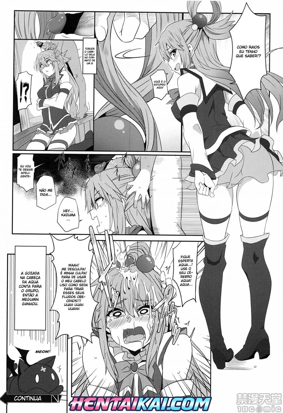 Megumin Recheada de Porra: Gêmeas gozando sem parar no hentai! Megumin Recheada de Porra: Gêmeas gozando sem parar no hentai!