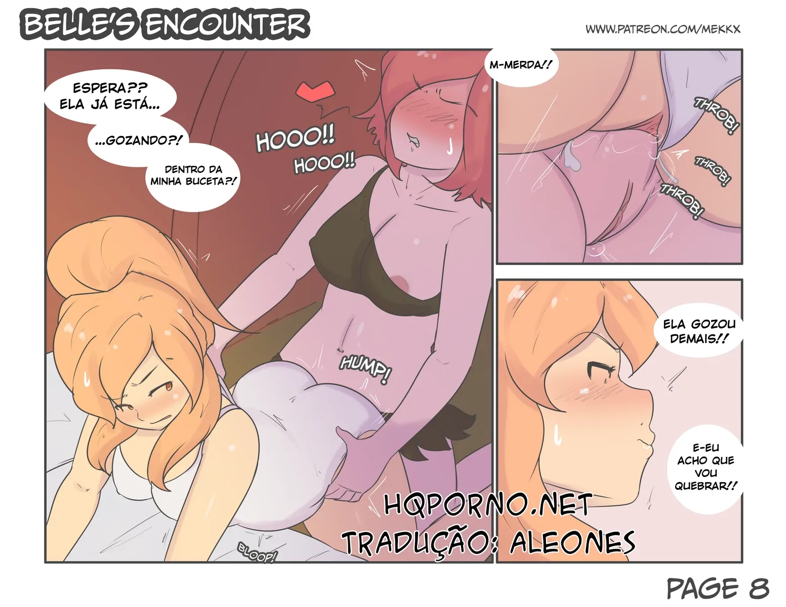 Encontro Proibido com Belle: Futanari Explícita em HQ de Puta